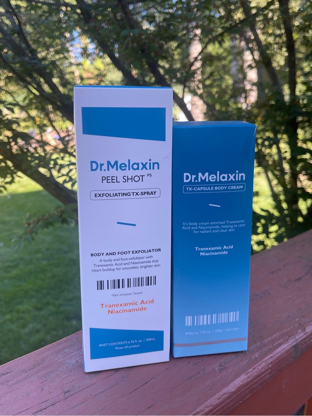 Dr. Melaxin TX-Capsule Body Cream & Peel Shot